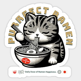 Purrfect Ramen Bliss Sticker